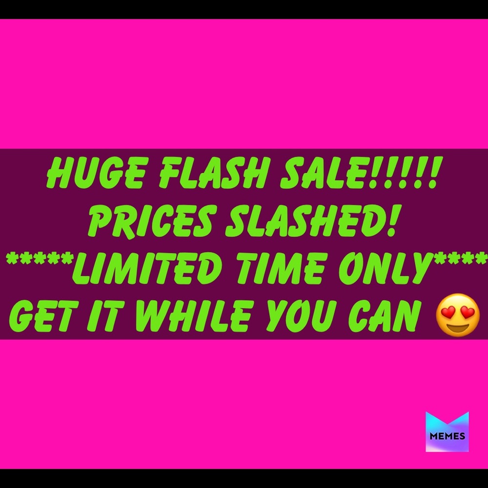 HUGE FLASH SALE!! LIMITED TIME ONLY!!! ***SALE***!
